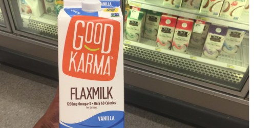 70% Off Good Karma Flax Milk After Cash Back at Target (Just Use Your Phone)