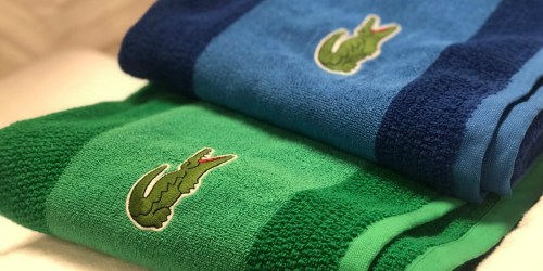 THREE Lacoste Bath Towels as Low as $33.91 (Just $11 Each) – OVER $100 Value