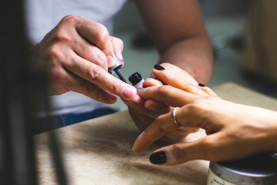 getting nails painted