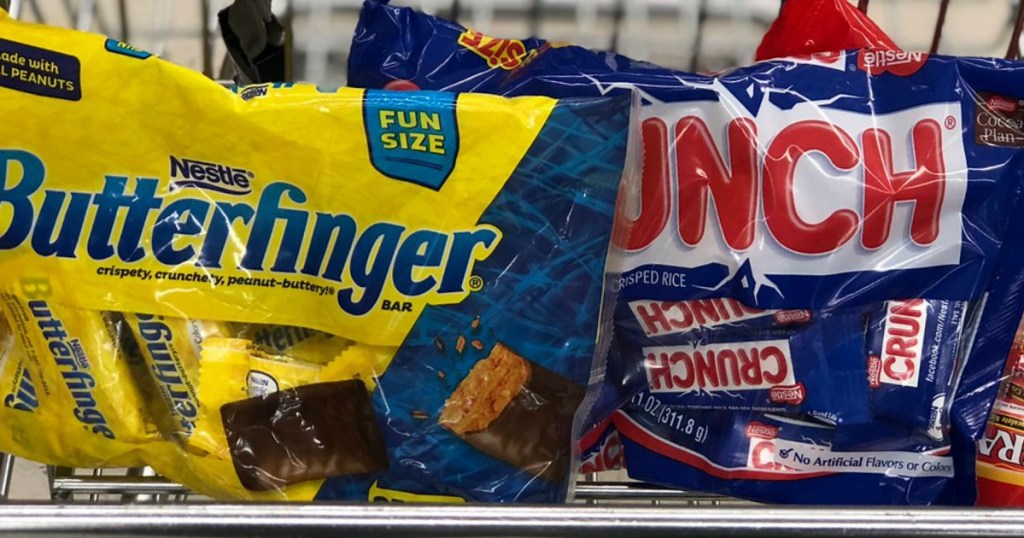 Nestle candy in a cart