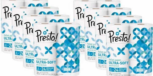 Presto! 24-Count Mega Toilet Paper Rolls Only $15.58 Shipped on Amazon (Equals 96 Regular Rolls)