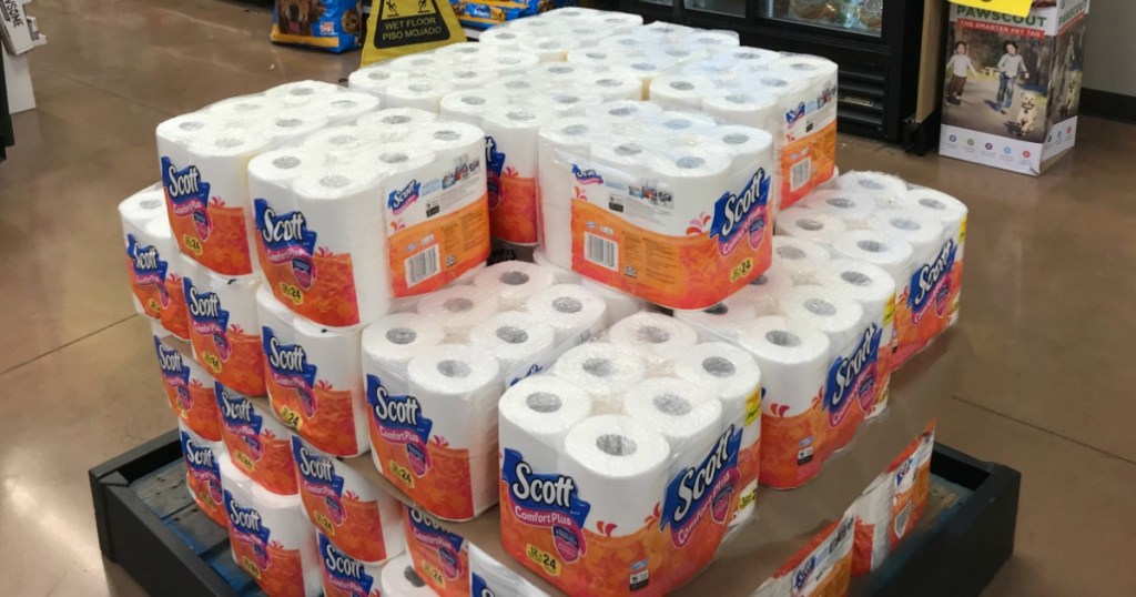 pallet of toilet paper