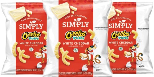 Amazon: Simply Cheetos White Cheddar Puffs 36-Count Just $10.66 Shipped (Only 30¢ Each) + More