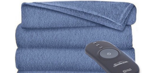 Sunbeam Electric Heated Throw Blanket Just $16.99 at Walmart