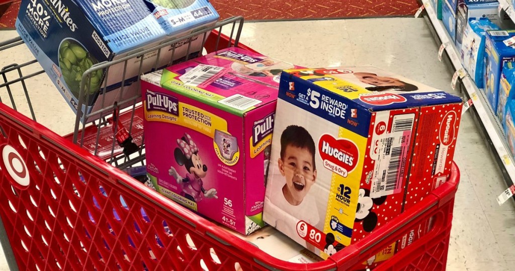 Huggies in Target cart