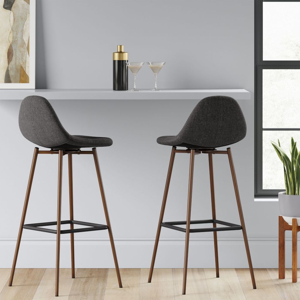 Copley Upholstered Barstools at counter