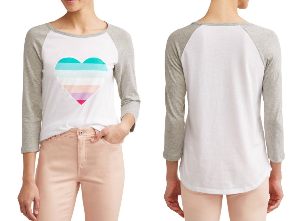 Ellen Degeneres Women's Tee with a heart on the front