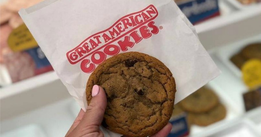 Great American Cookies Choc Chip birthday freebies