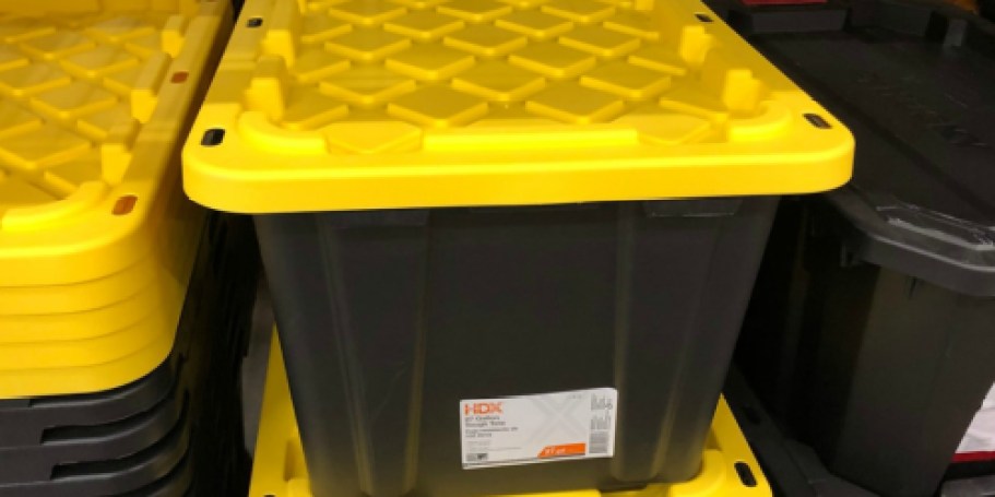 Home Depot 27-Gallon Storage Totes Only $7.98