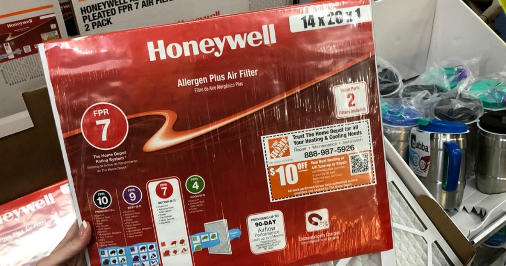 Honeywell Air filters in Home Depot
