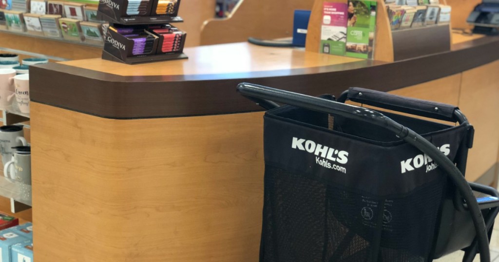 Kohl's shopping cart by checkout