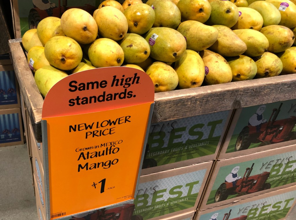 Mangoes at Whole Foods