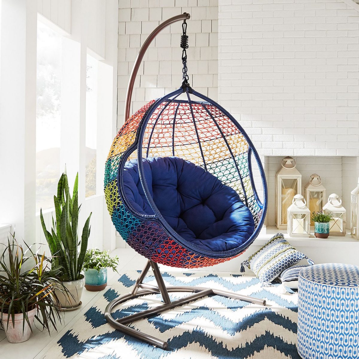 hanging egg chair at Pier 1