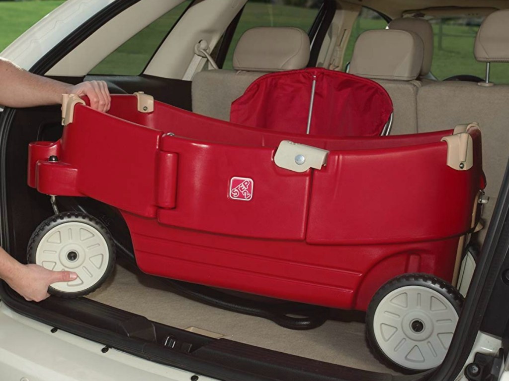 Step2 All Around Canopy Wagon in trunk of car