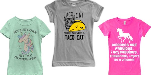 Unicorn, Cat & Mermaid Kids Graphic Tees Only $9.99 Shipped (Regularly $21)