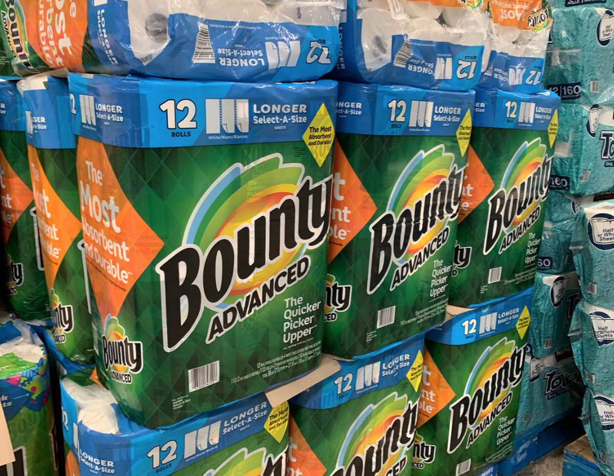 Bounty paper towels at Costco