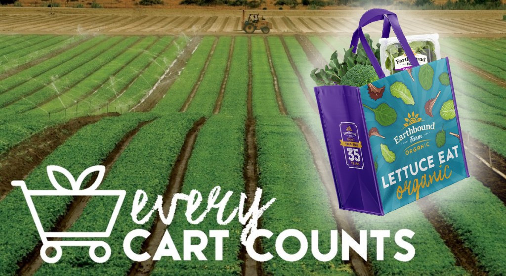 earthbound farm free reusable grocery bag