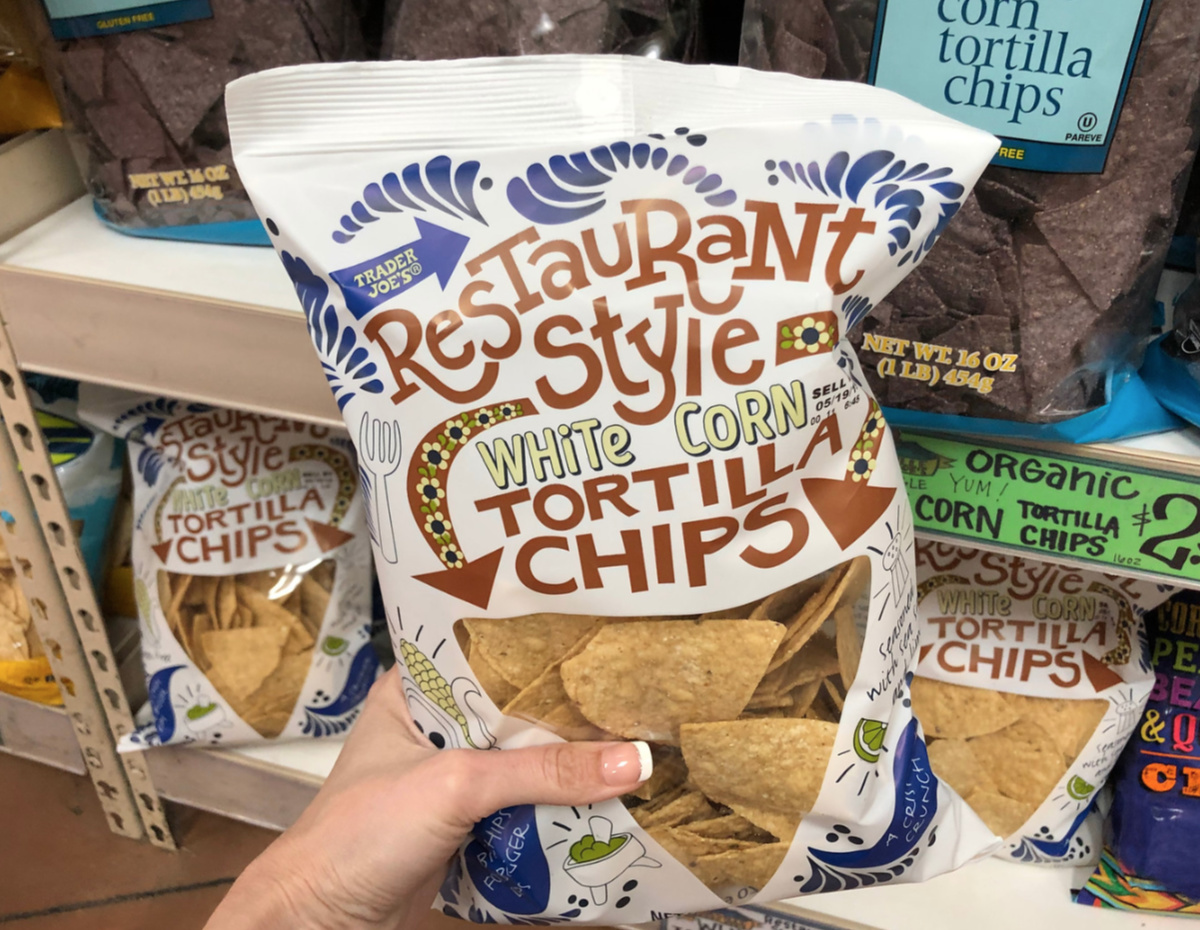 Trader Joe's restaurant style white corn tortilla chips