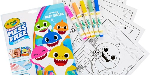 Crayola Color Wonder Markers & Baby Shark Coloring Sheets Set Only $6.79