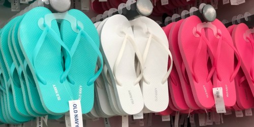 Old Navy Flip Flops Only $1 (In-Store & Online) – Cardholders Only