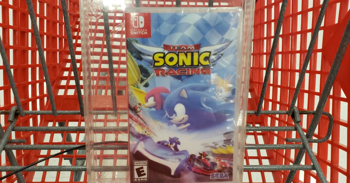 team sonic racing video game Nintendo switch in target cart