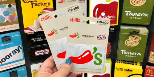 Free $10 Walgreens Gift Card w/ Gift Card Purchases | Chili’s, Cabela’s & More