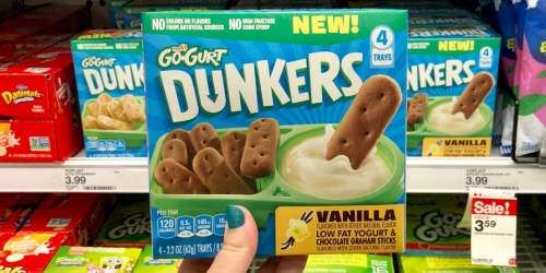 50% Off Go-Gurt Dunkers 4-Packs After Cash Back at Target