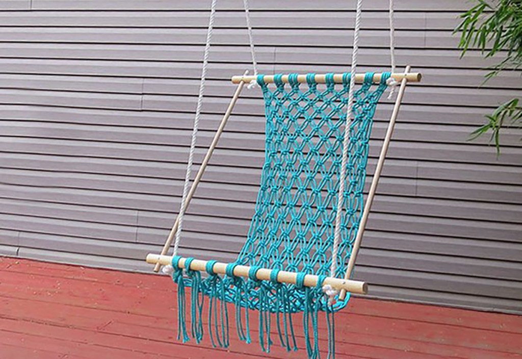 macrame hammock chair diy project