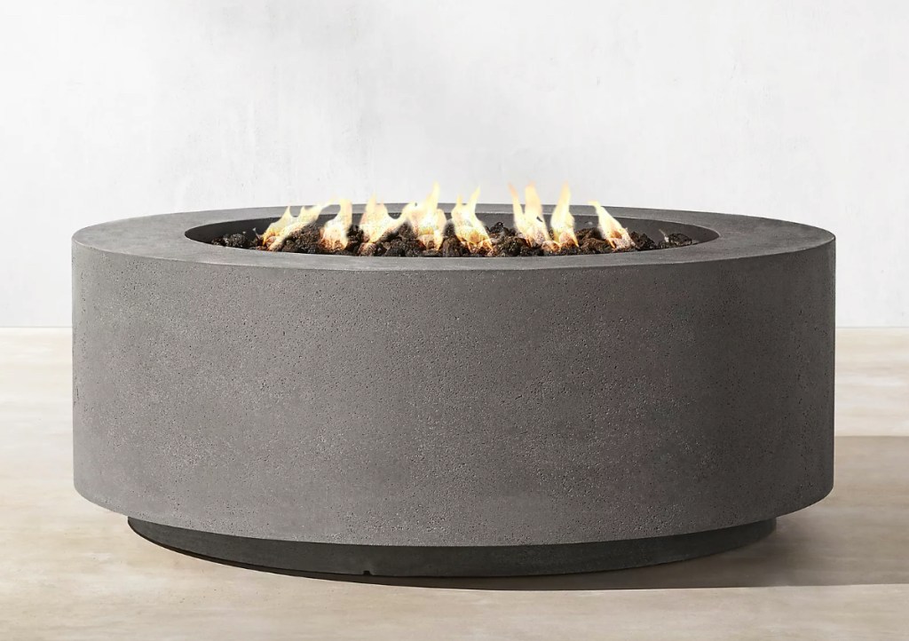 restoration hardware outdoor furniture firepit