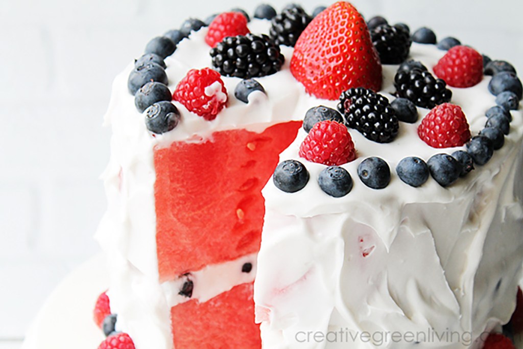 watermelon cake from creative green living