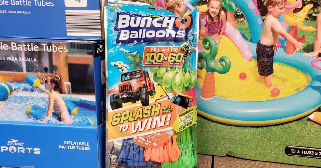 Bunch o balloons pack at ALDI on shelf