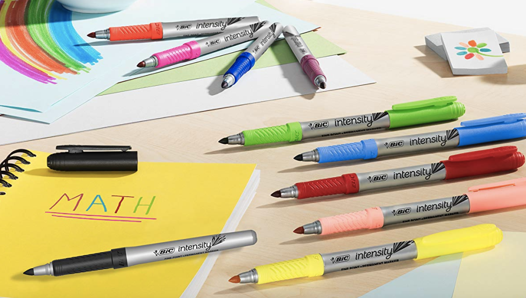Notebook and BIC Intensity Fashion Permanent Markers