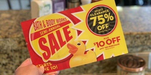 Bath & Body Works Semi-Annual Sale Is LIVE (+ $10 Off $40 Purchase Coupon)