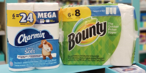 Save Over $14 on Bounty Paper Towels & Charmin Toilet Paper After Walgreens Rewards