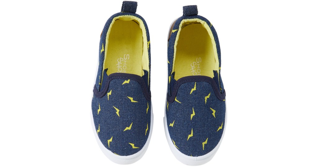 zulily boys denin lightning slip on sneakers 