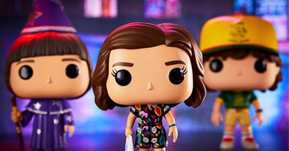 three Stranger Things Funko figurines