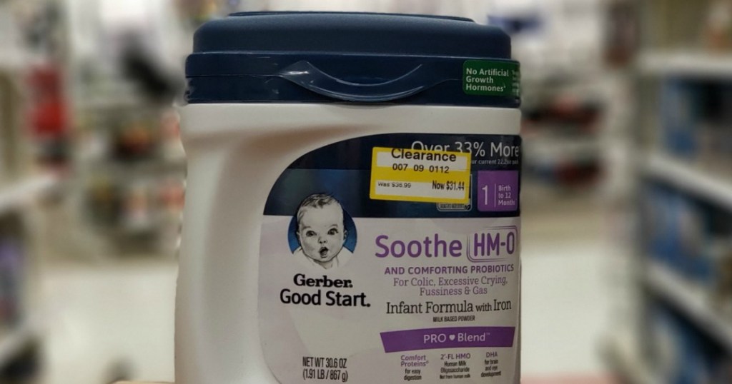 gerber good start formula with clearance tag at target