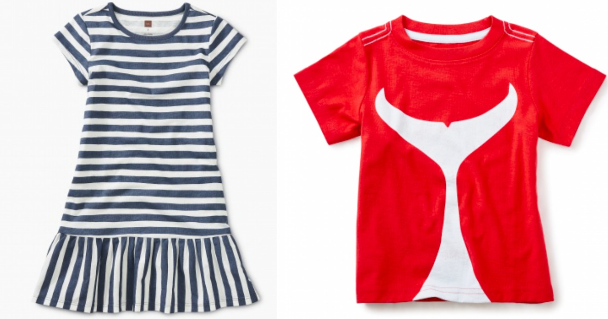 girls dress next to boys t-shirt