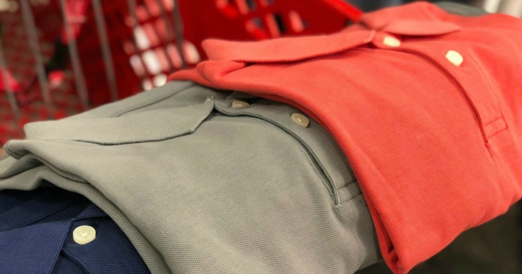 mens polos on cart