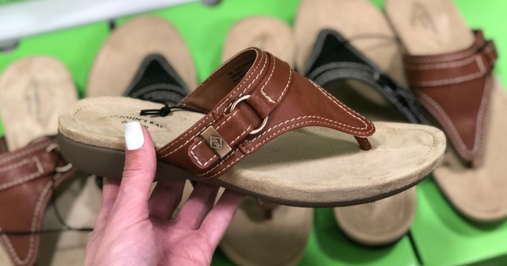 Brown sandals at JCPenney