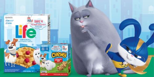 Under $20 for Huge Box of Quaker Granola Bars, 3 Life Cereals AND $15 Fandango Movie Credit
