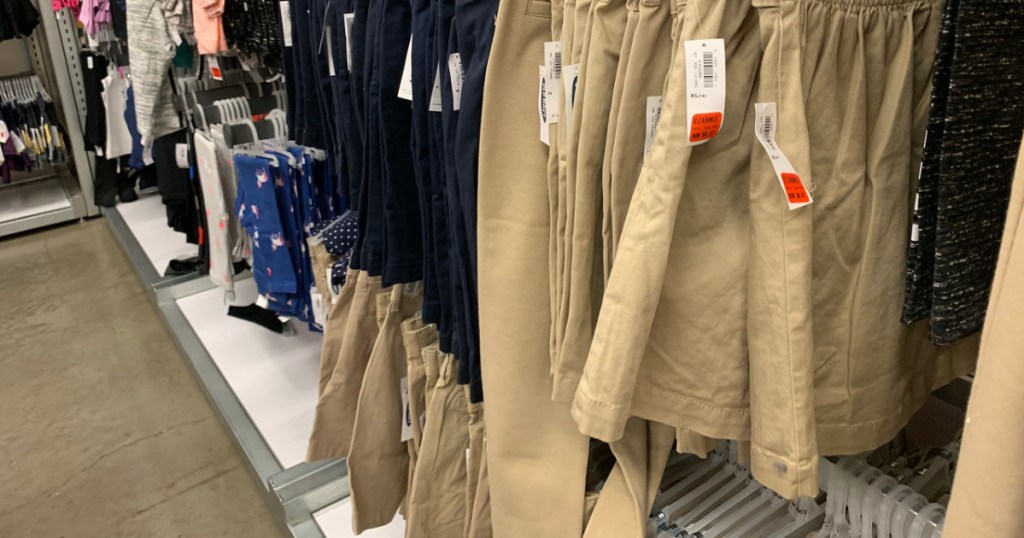 old navy girls uniform shorts