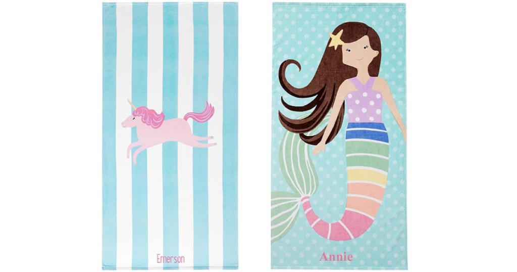 pottery barn kids beach towels