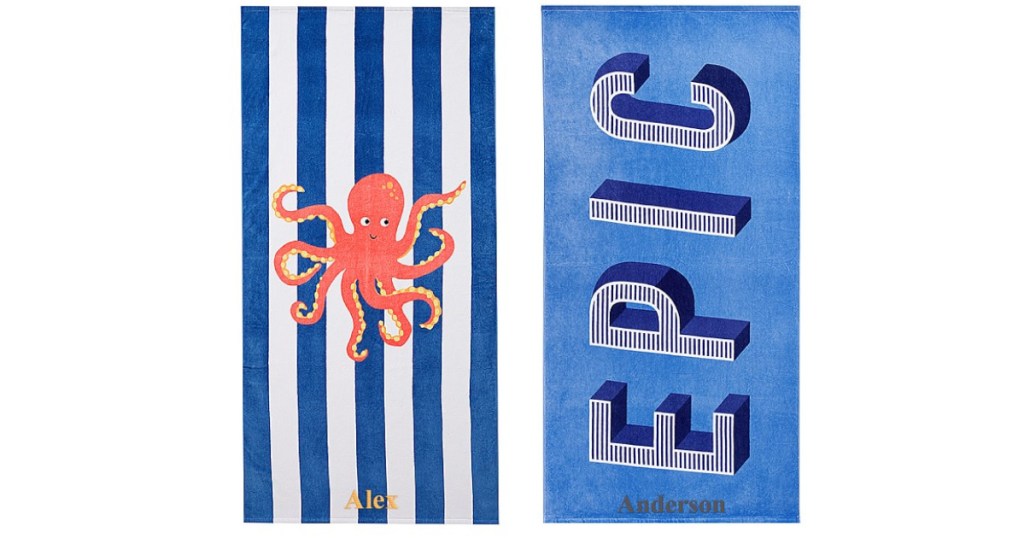 pottery barn kids beach towels