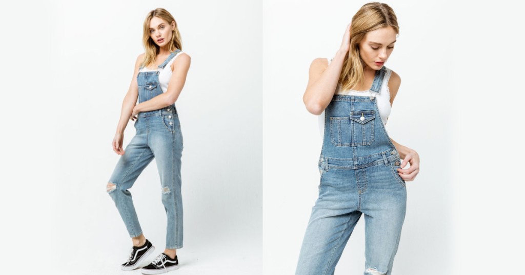 tillys denim overalls