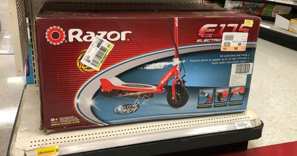 razor electric scooter clearance at target