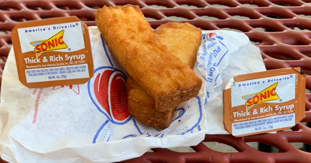 Sonic french toast sticks and syrup