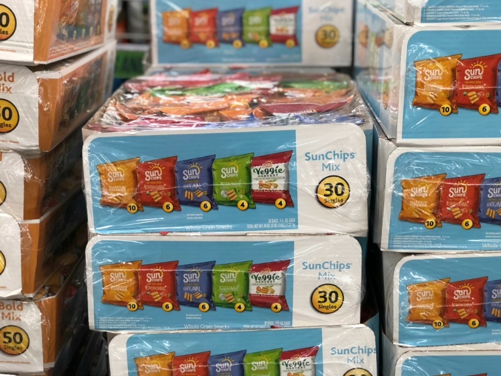 Sun Chips packages at Sam's Club