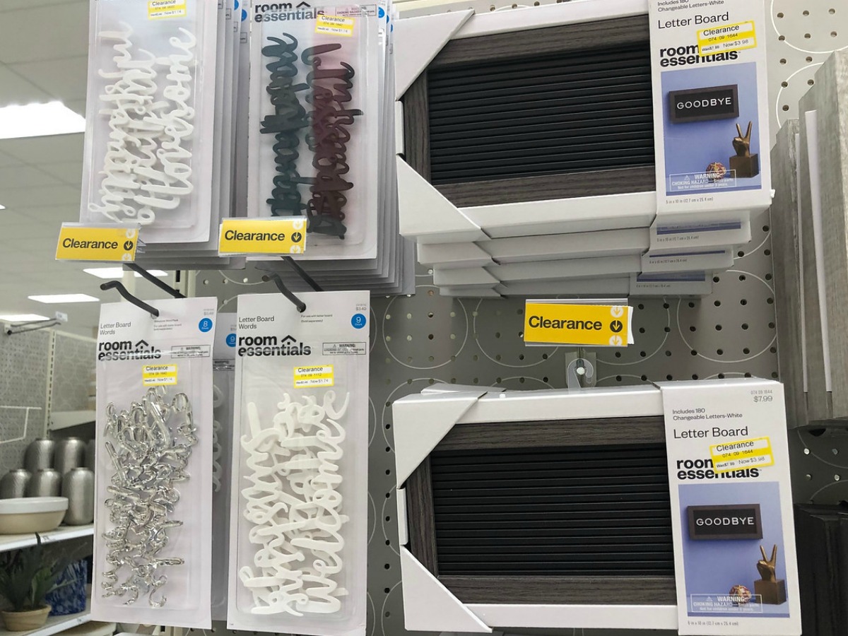 Letter Board words and sets in white, black and silver Target clearance