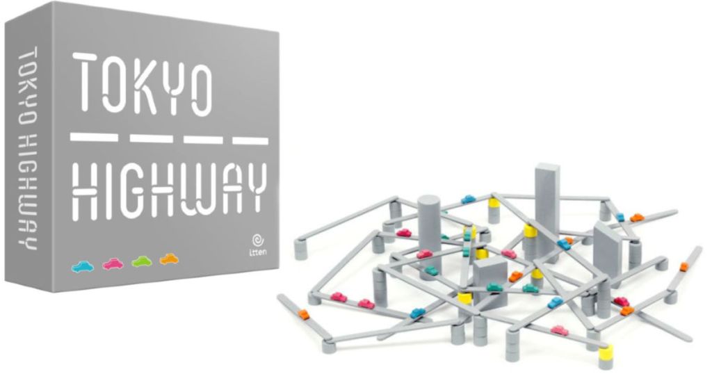 tokyo highway board game pieces with box